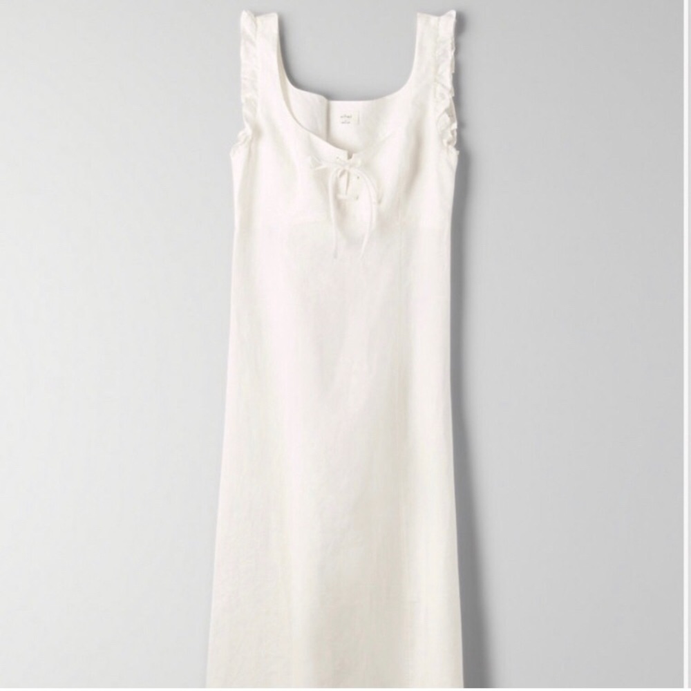 Wilfred Anabelle linen dress 00 xxs 30” ptp